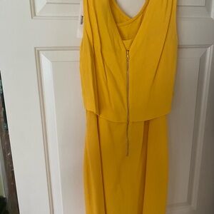 Chic Sandro Yellow Dress size 8 w/tags